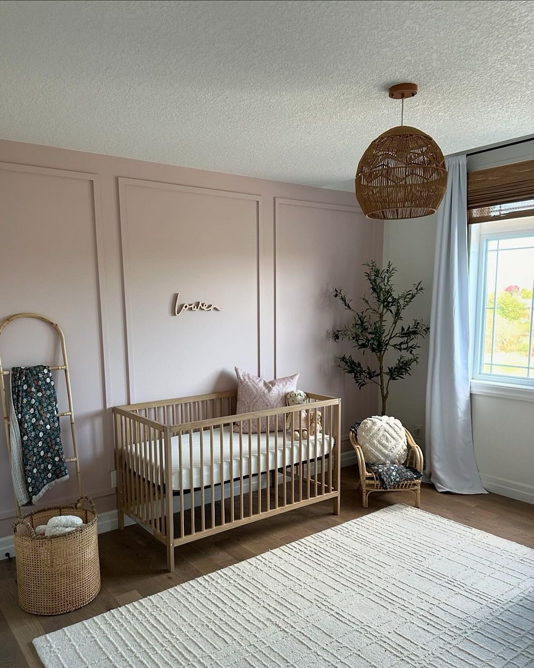 16. Whimsical Woodland Fox and Floral Wall Art Nursery