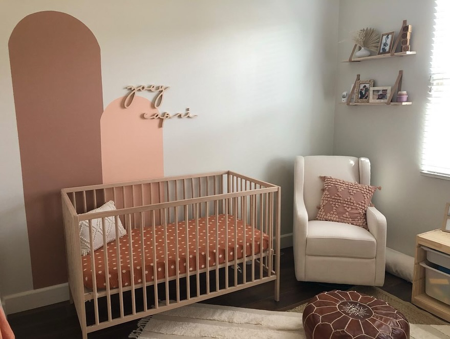 18. Soft Pastel Clouds and Twinkling Stars Cradle the Dreamy Girl Nursery
