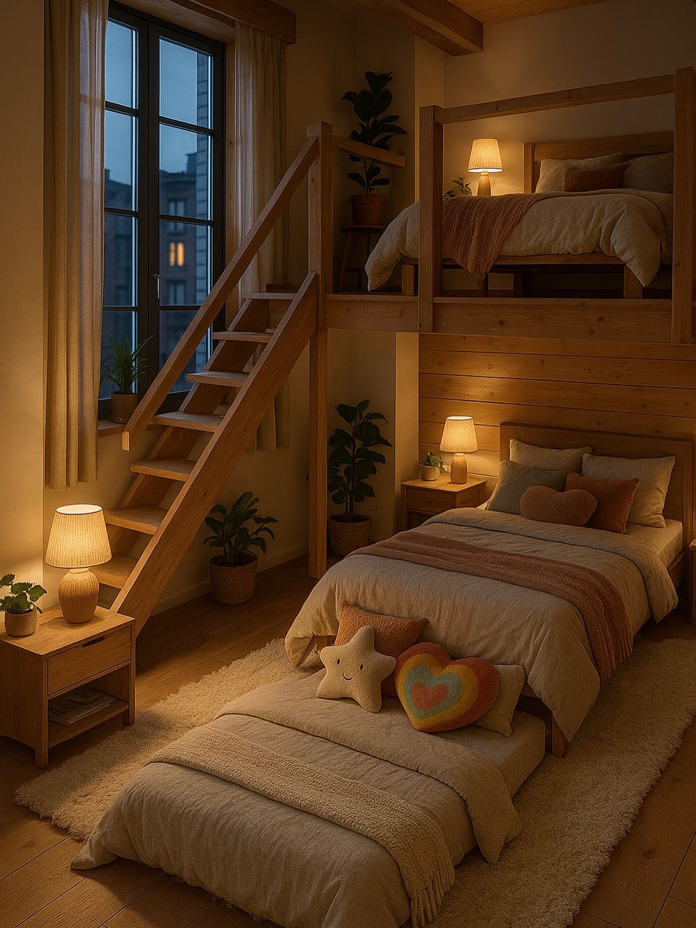 13. the Crimson Velvet Nook with a Geometric Twist