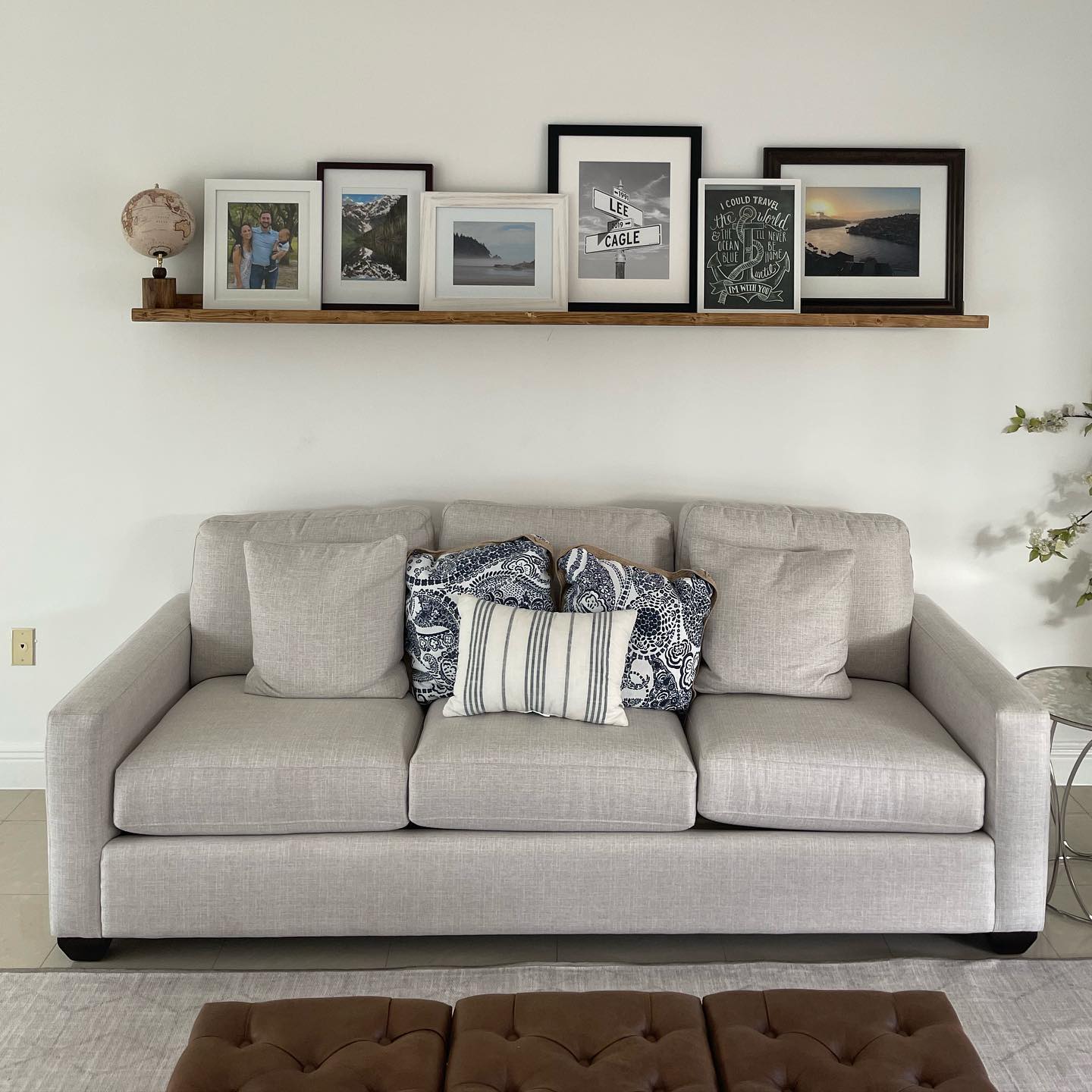 9. Whimsical Driftwood Mobile with Hanging Succulents and Feathers