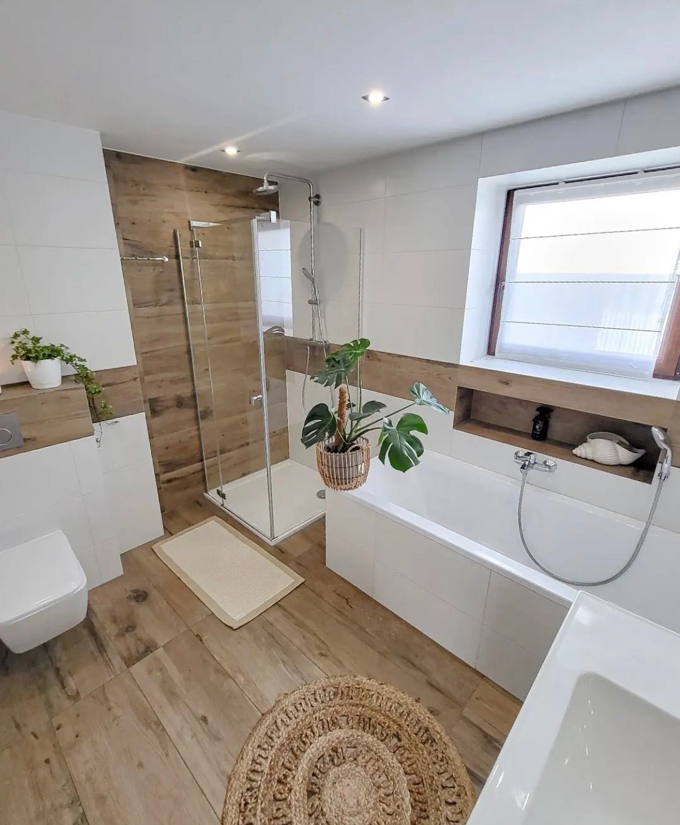 10. the Woven Basket Sink and Hanging Plant Oasis