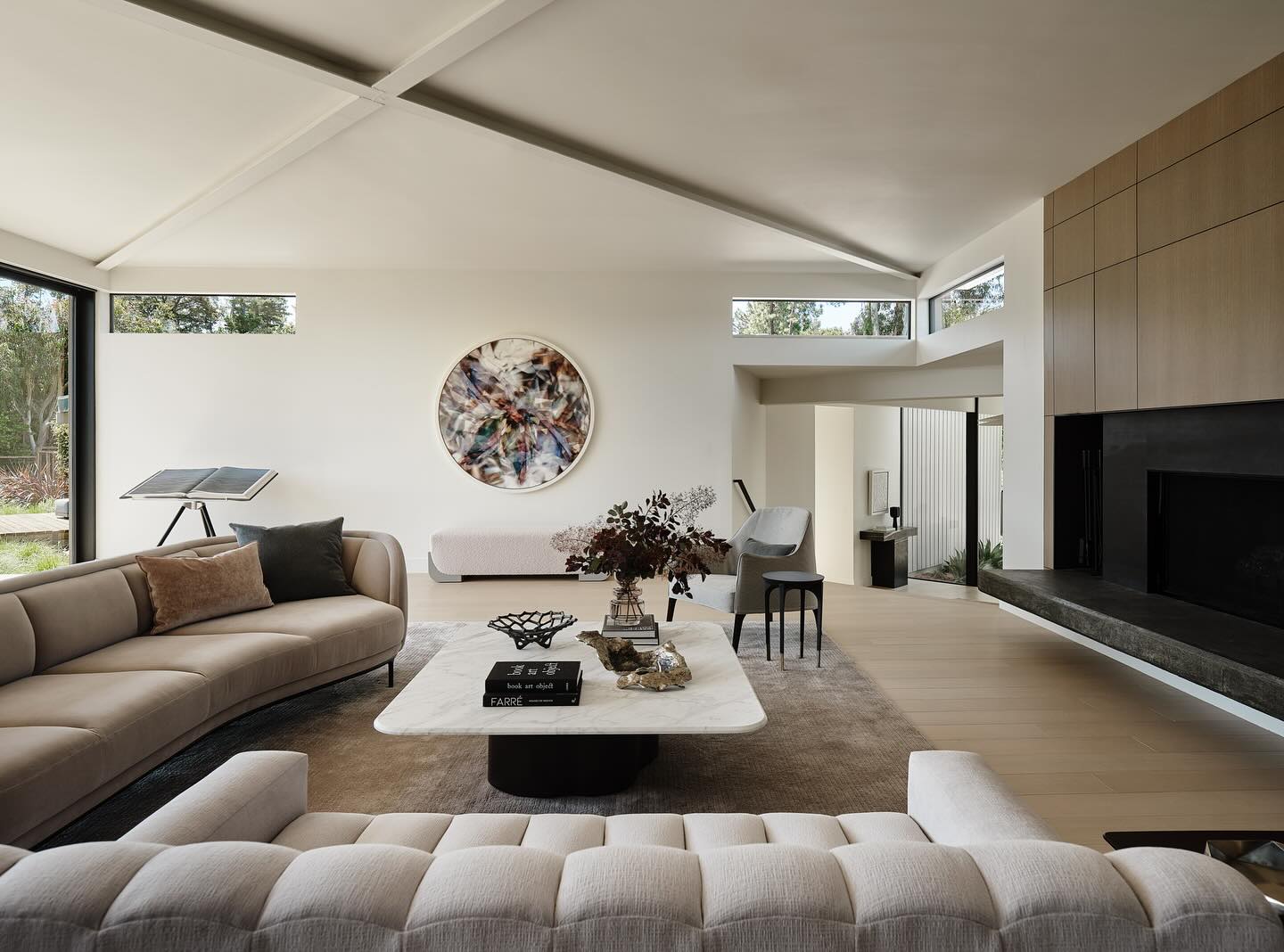 8. the Fusion Of Industrial Steel and Warm Wood In a Triangular Layout