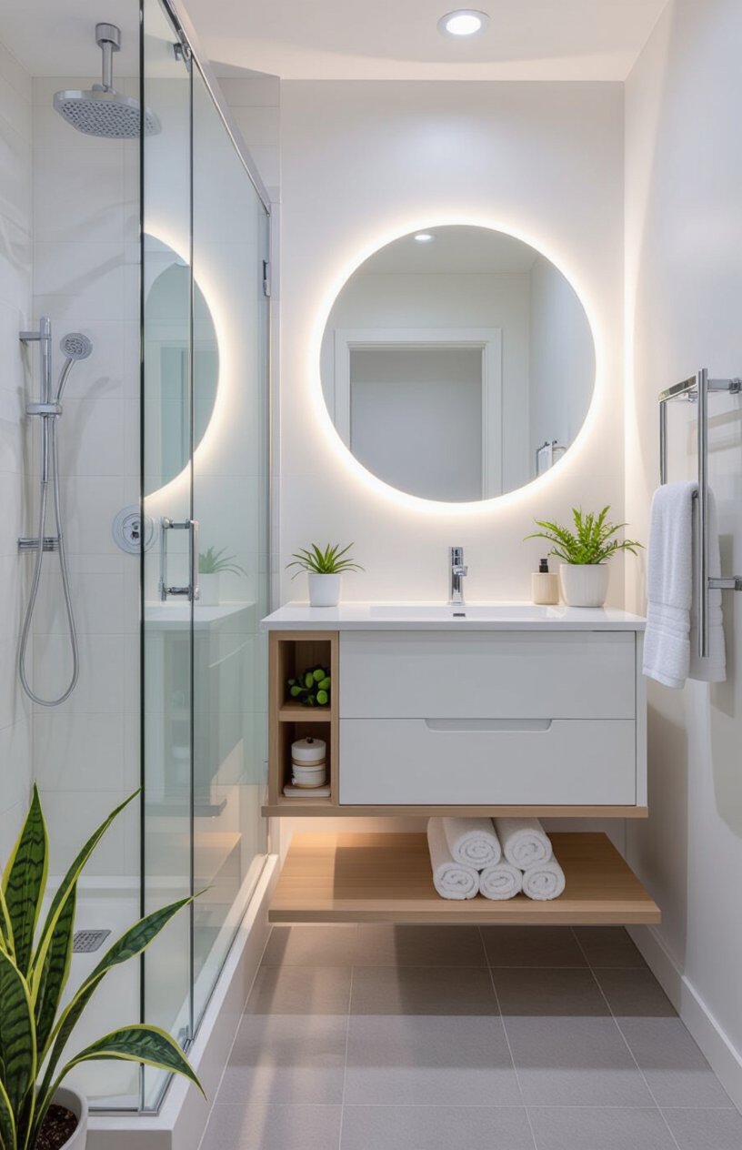 Modern Minimalist Guest Bathroom