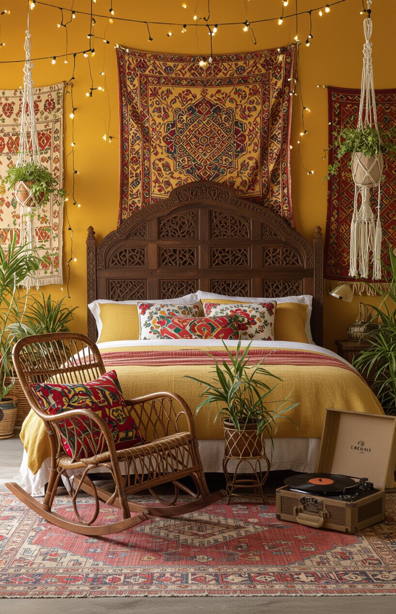 Bohemian Vintage Bedroom