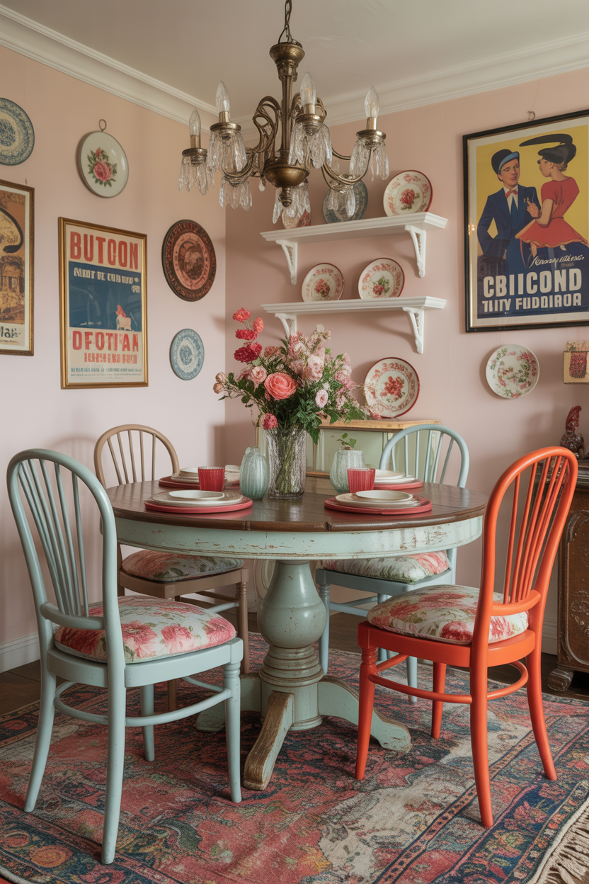 Vintage-Inspired Dining Room
