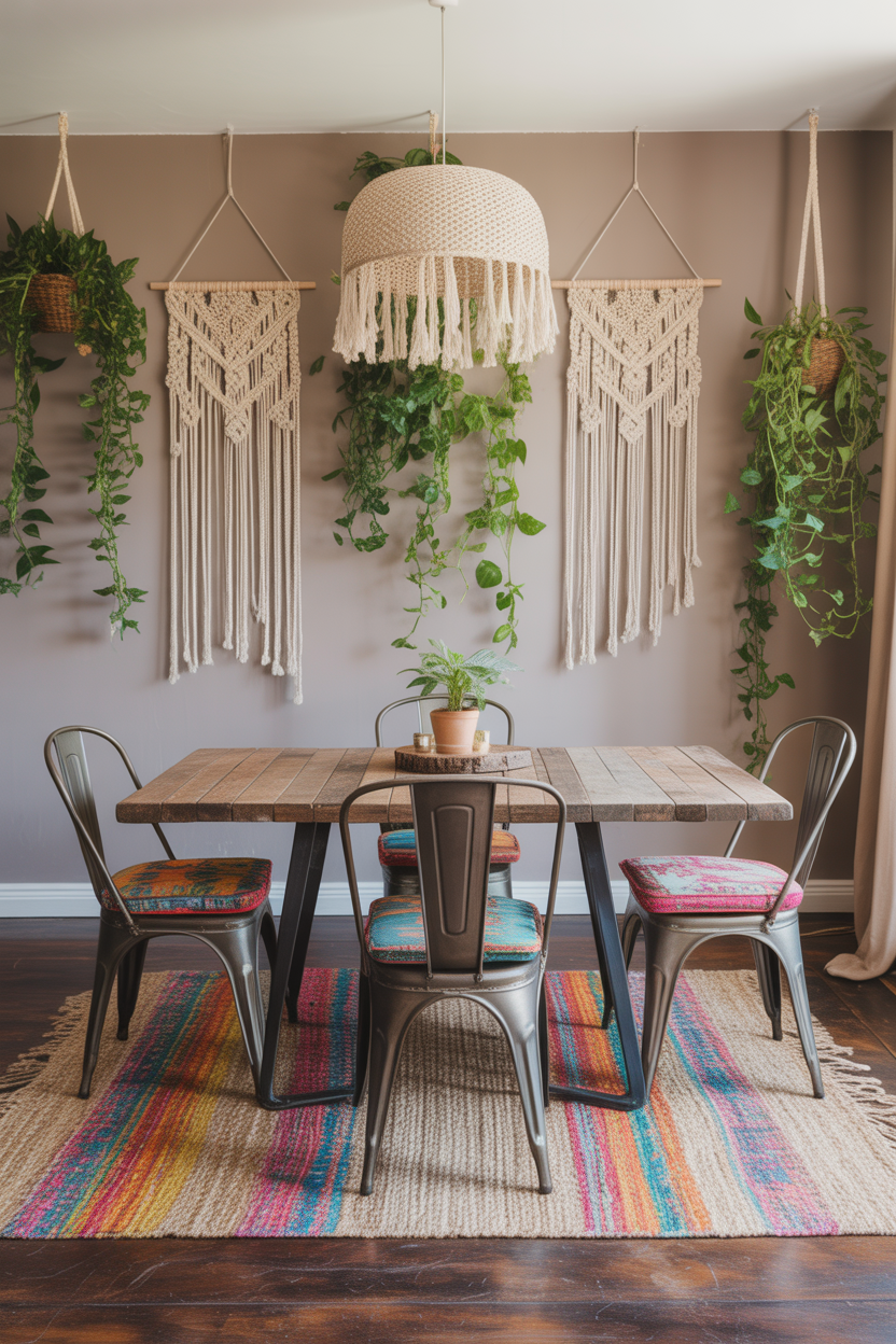Urban Boho Dining Room