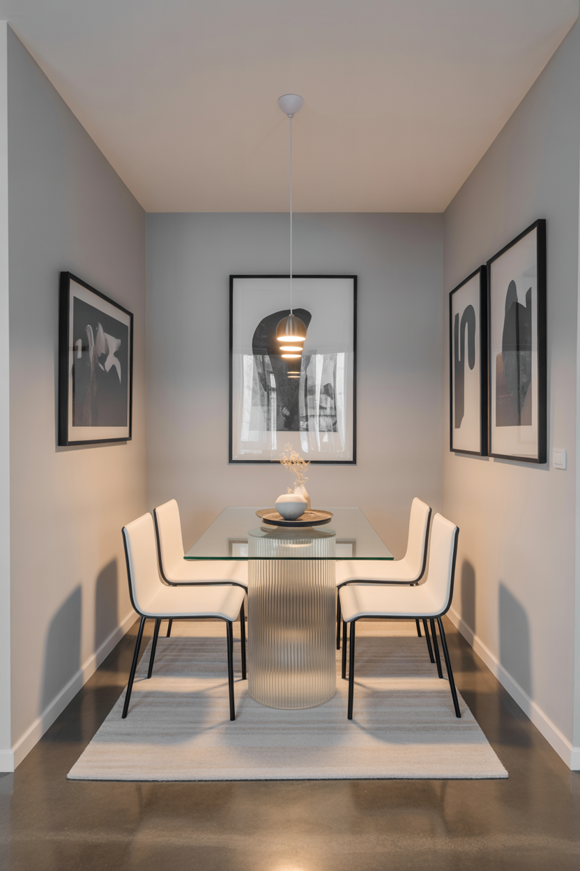Small Contemporary Dining Room