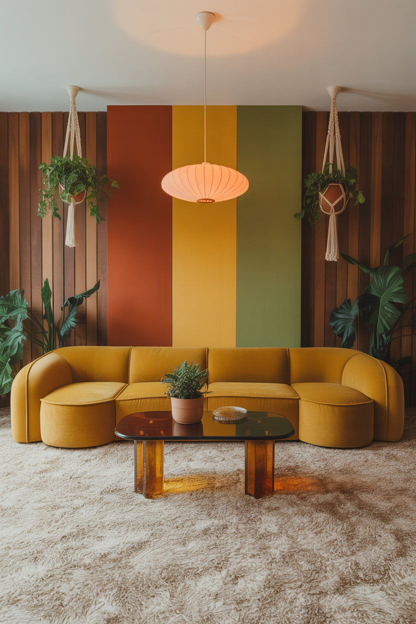 Retro 70s Living Room