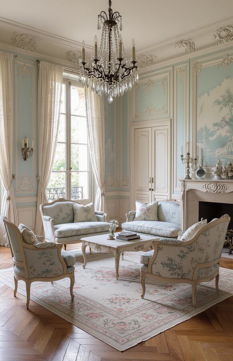 French Vintage Living Room
