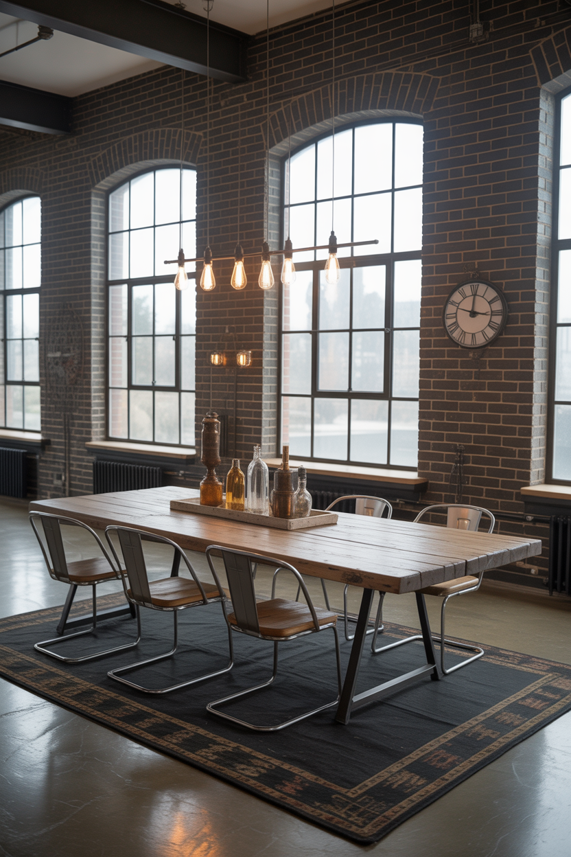Industrial Loft Dining Room