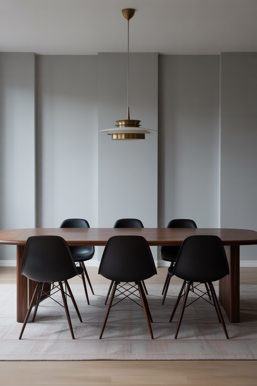 Mid-Century Minimalist Dining Room