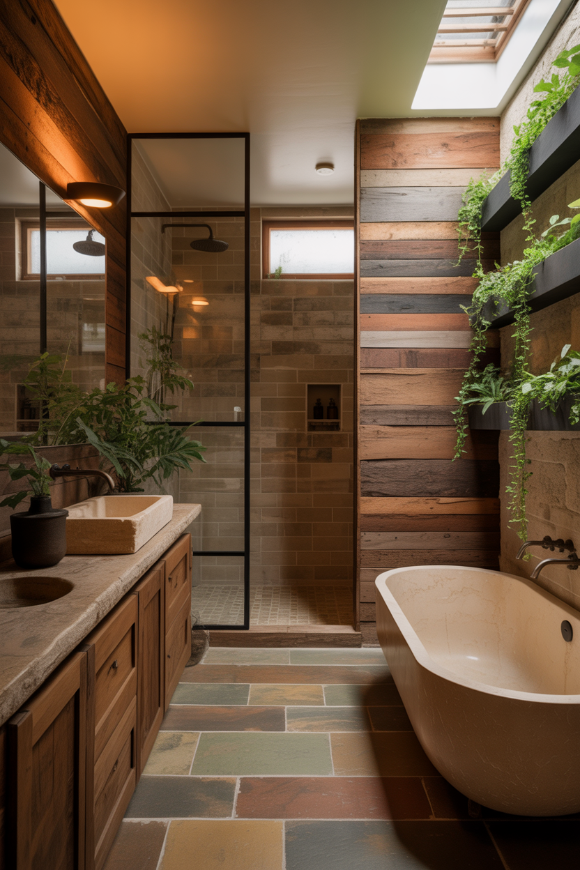 Nature-Inspired Bathroom