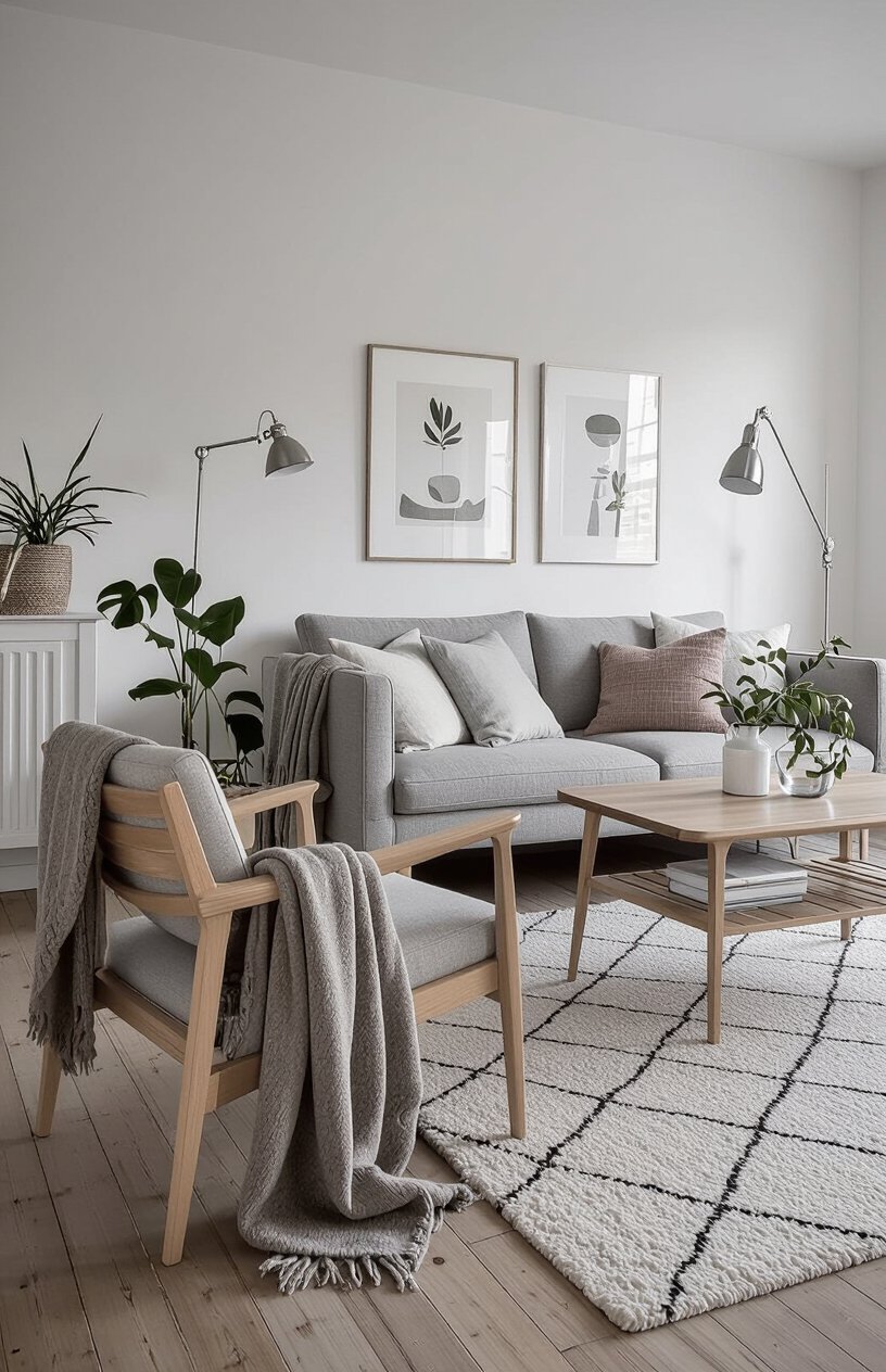 Vintage Scandinavian Living Room