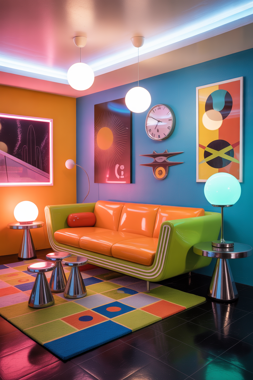 Retro Space Age Living Room
