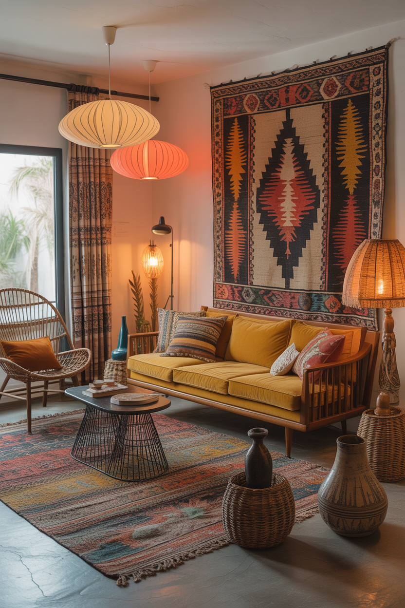 Boho Mid-Century Fusion