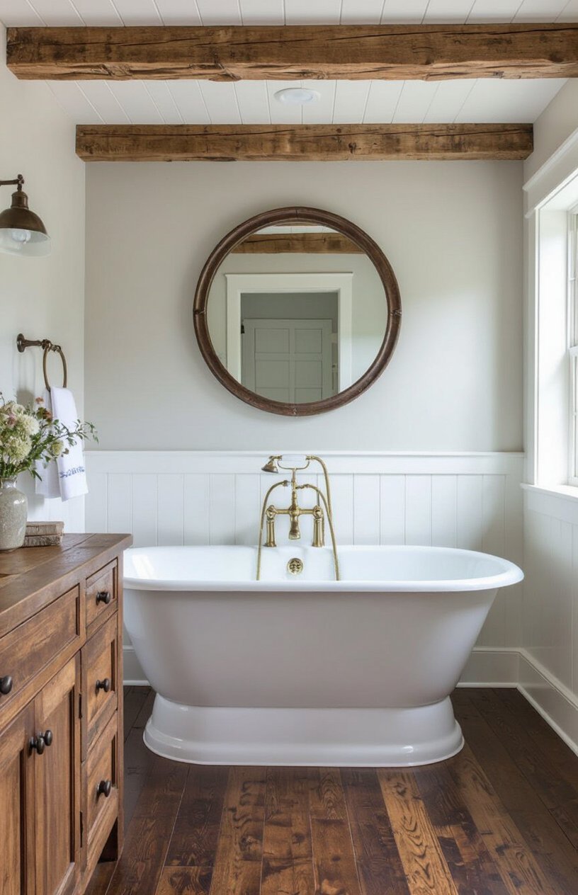 Rustic Farmhouse Guest Bathroom