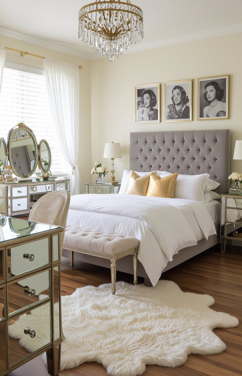 Vintage Glam Bedroom