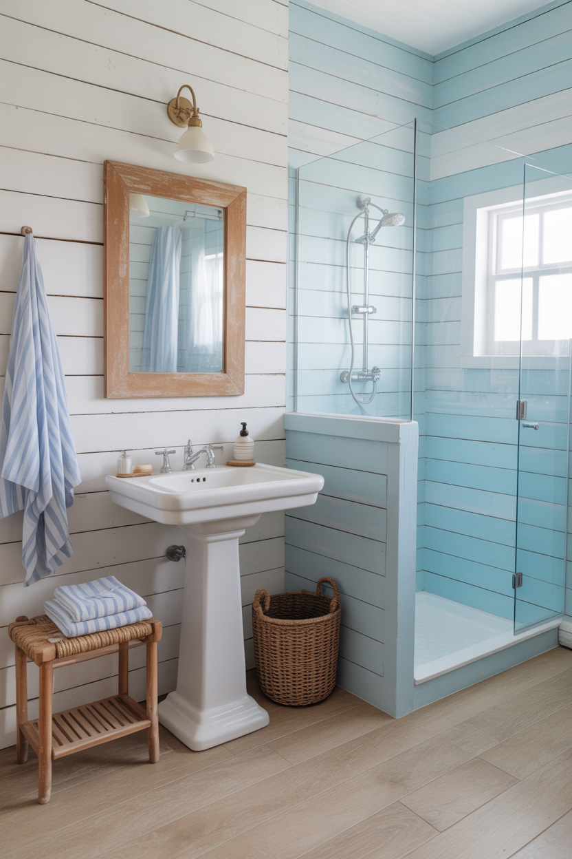 Coastal-Inspired Bathroom