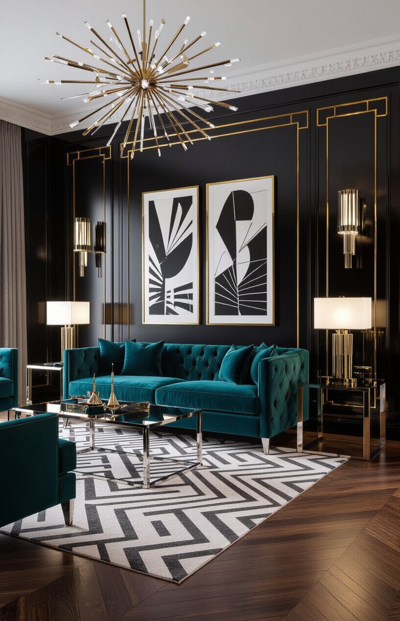 Art Deco Living Room