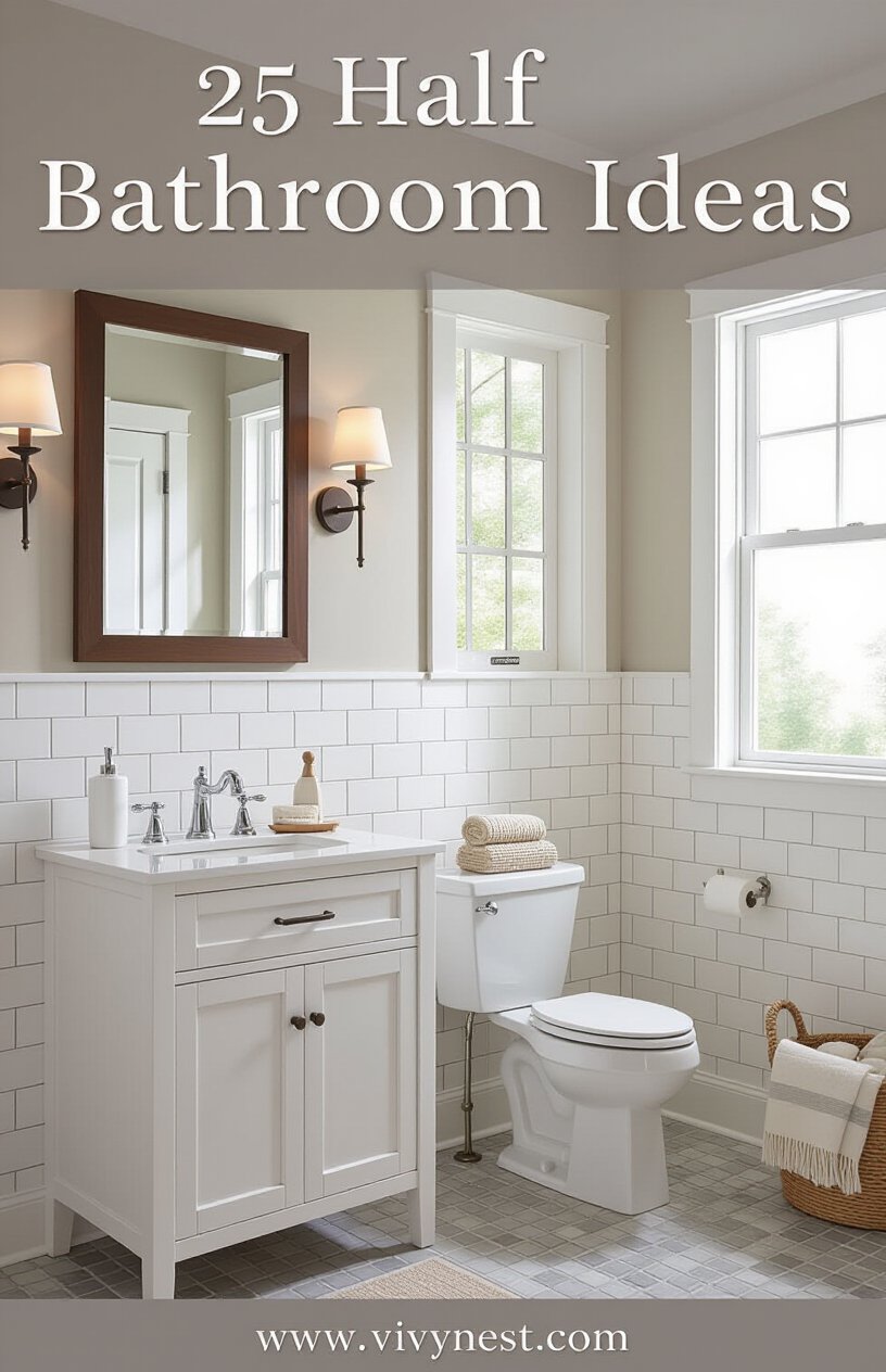 25 Half Bathroom Ideas