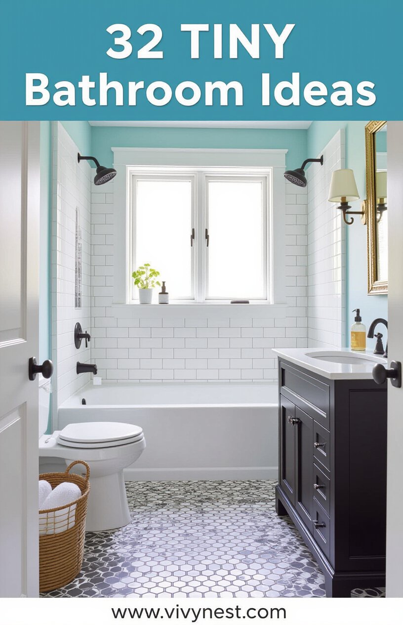 32 Tiny Bathroom Ideas