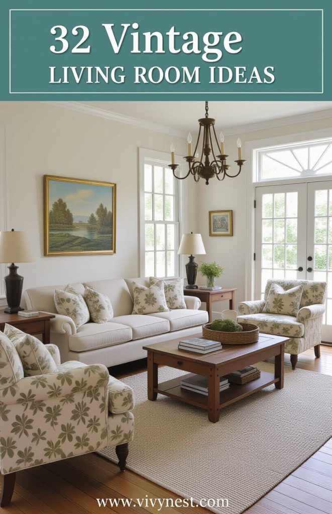 32 Vintage Living Room Ideas – VivyNest