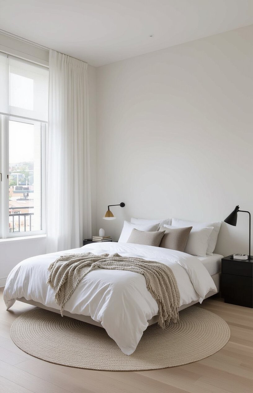 Minimalist White Bedroom