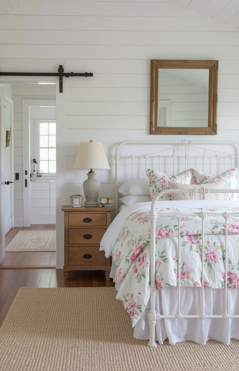 Farmhouse White Bedroom