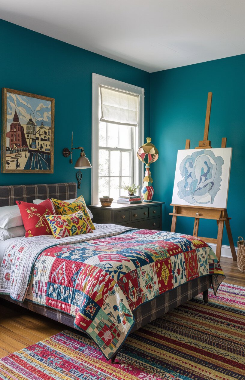 Eclectic Artist Bedroom
