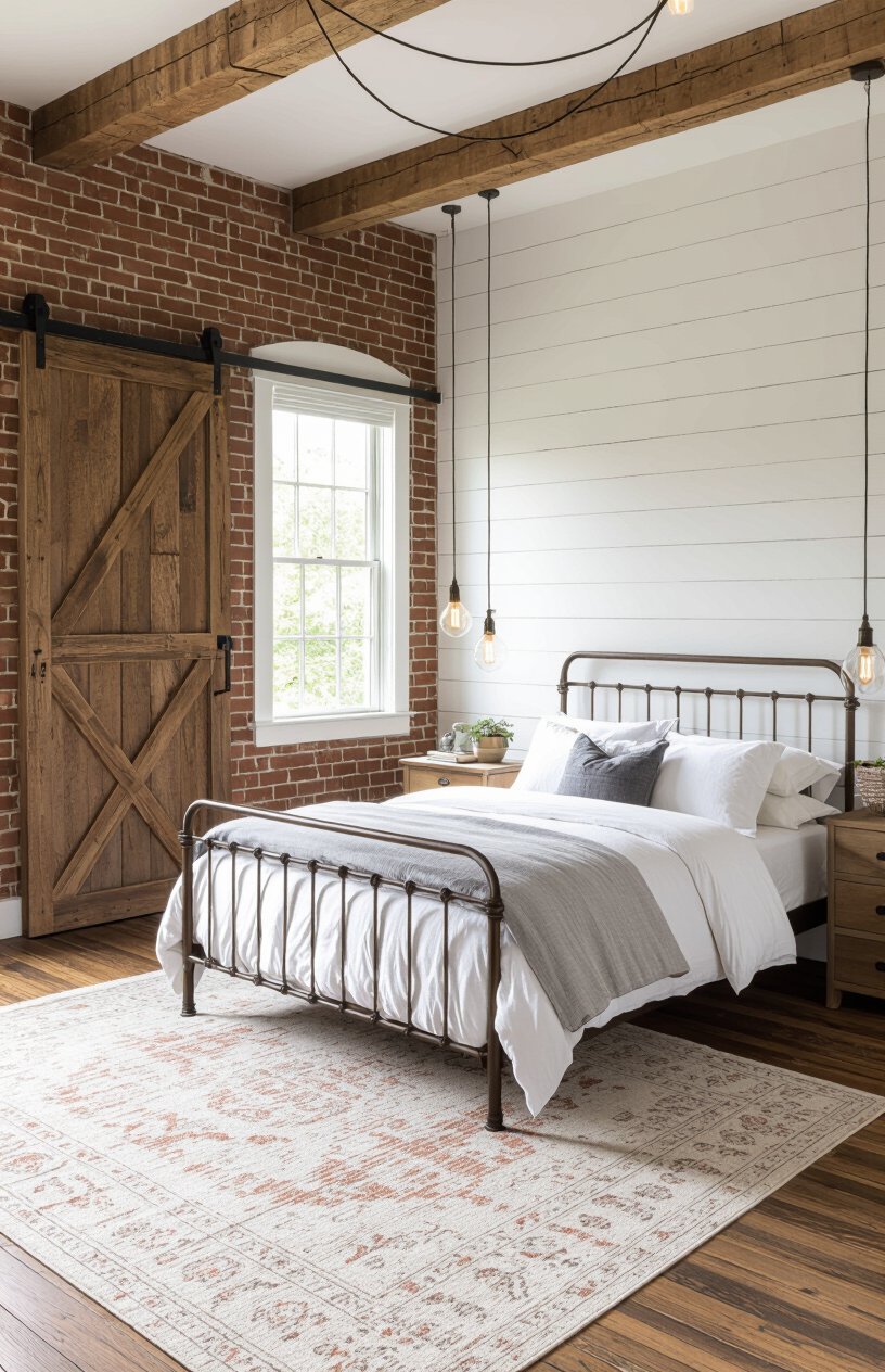 Industrial Farmhouse Bedroom