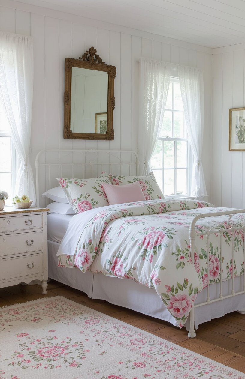 White Cottage Bedroom