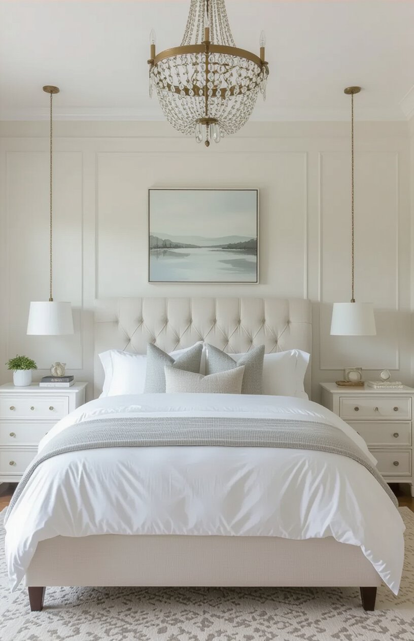Soft White Transitional Bedroom