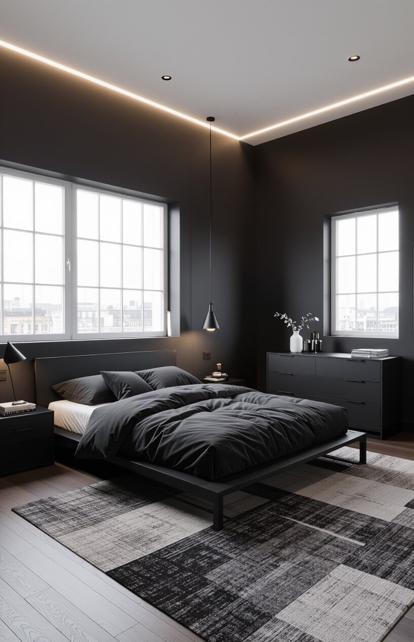 Dark Minimalist Loft
