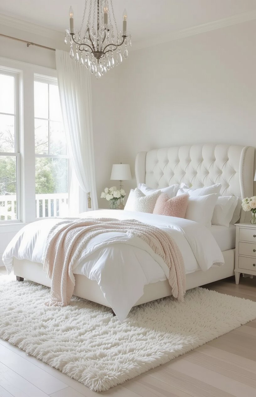 Soft White Romantic Bedroom
