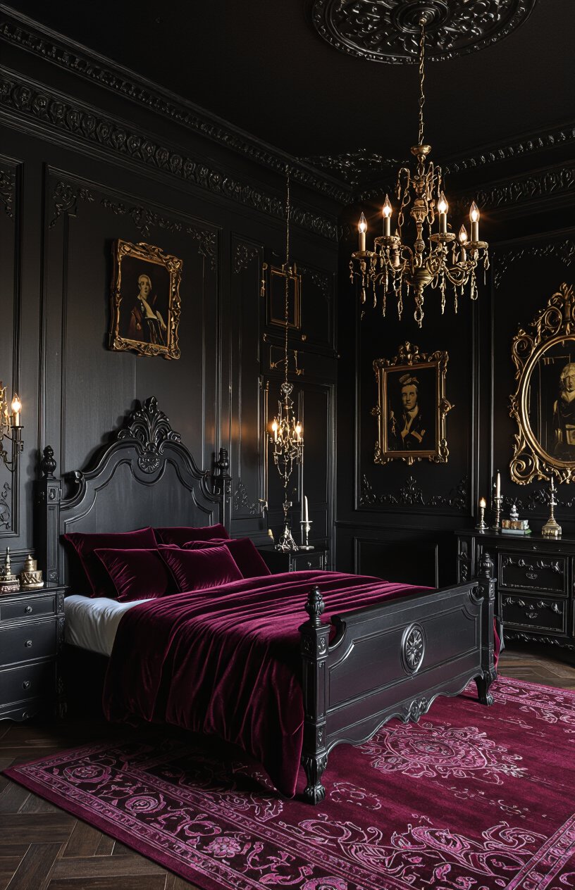 Dark Victorian Gothic Parlor