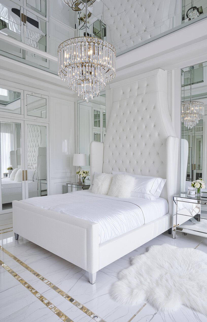Glamorous White Bedroom