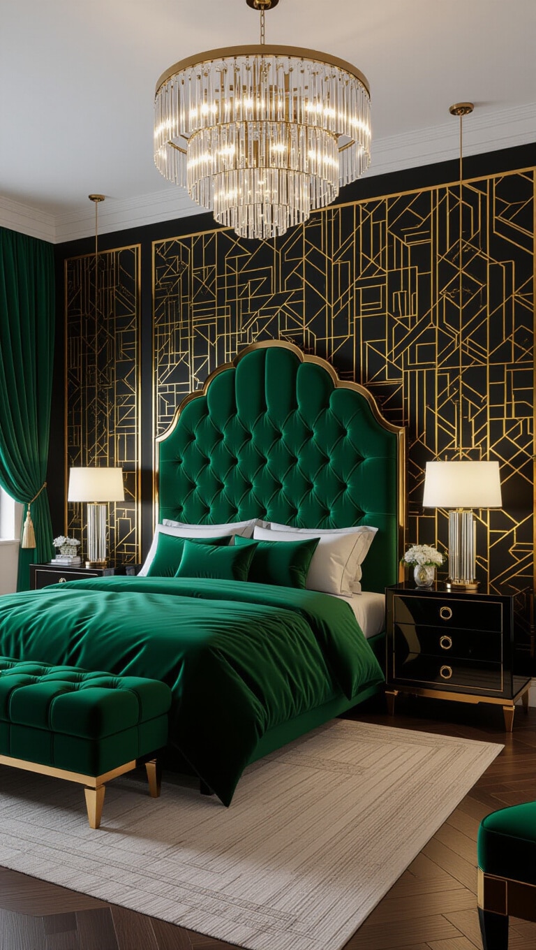 Art Deco Glam Bedroom