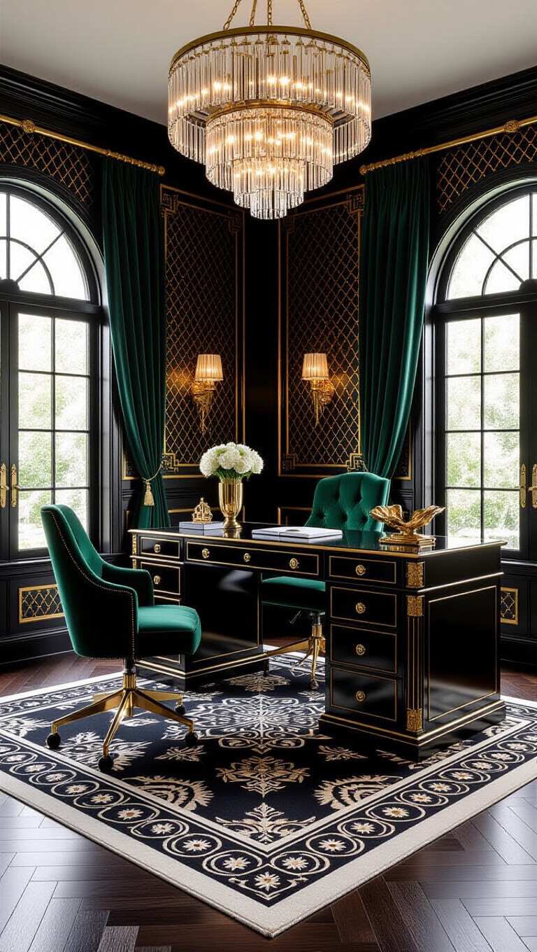Art Deco Glam Home Office