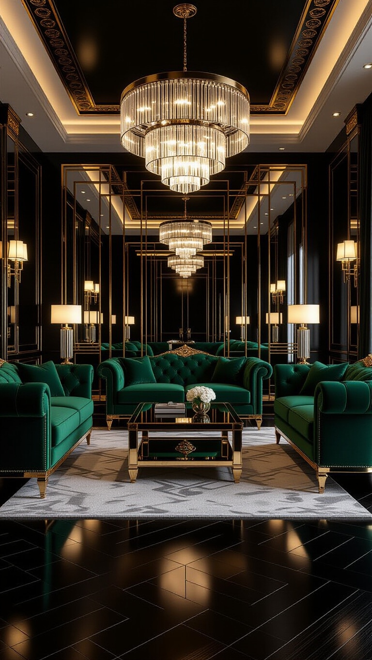 Art Deco Glam Living Room