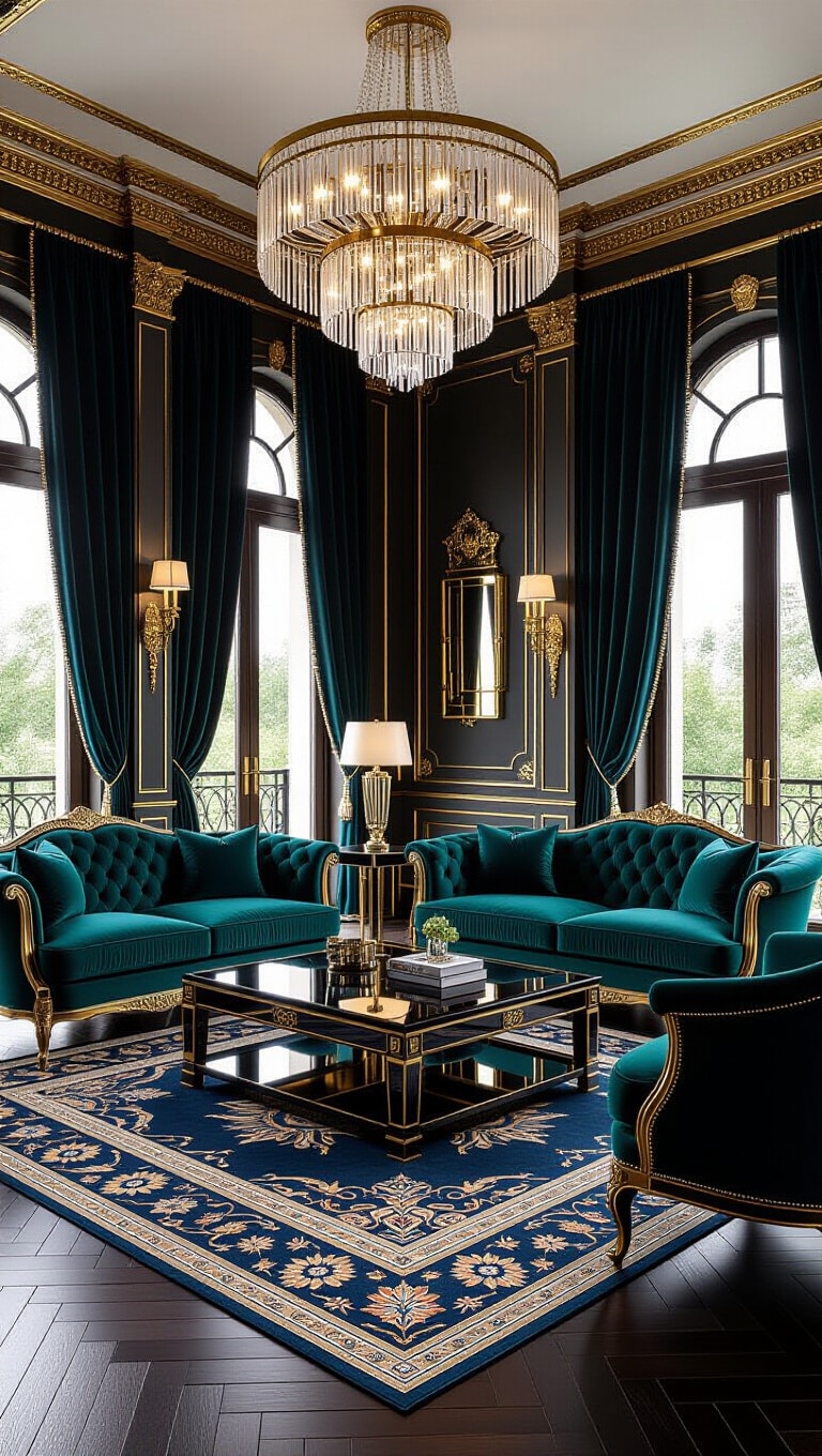Art Deco Glamorous Living Room