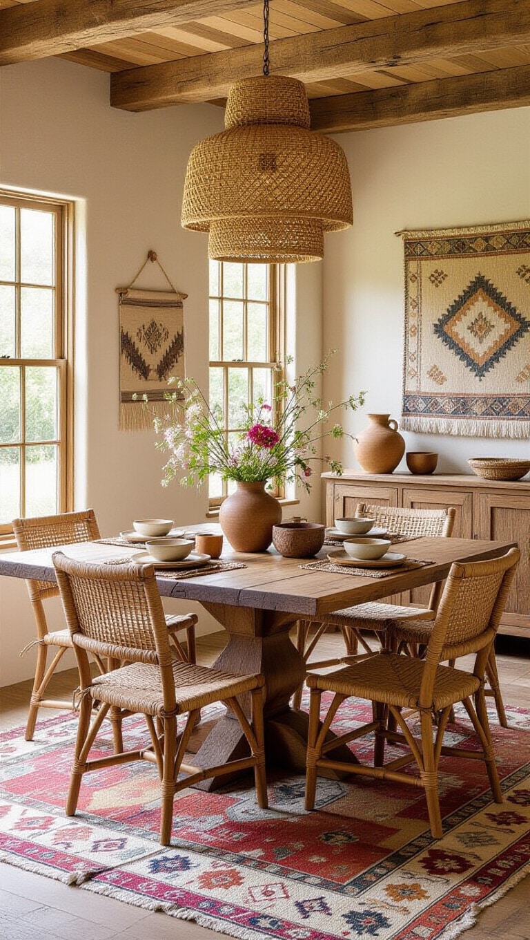 Artisan Handcrafted Boho Dining Room