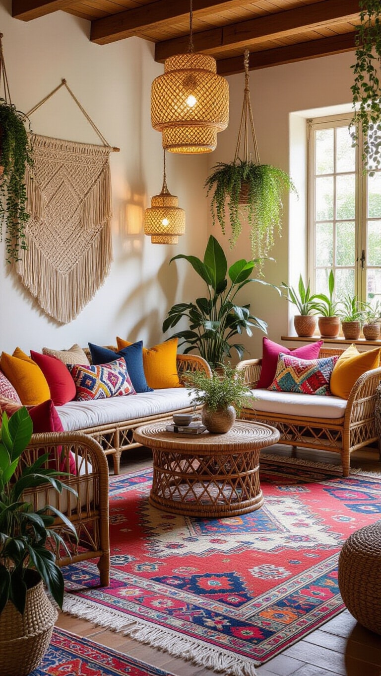 Bohemian Eclectic Living Room