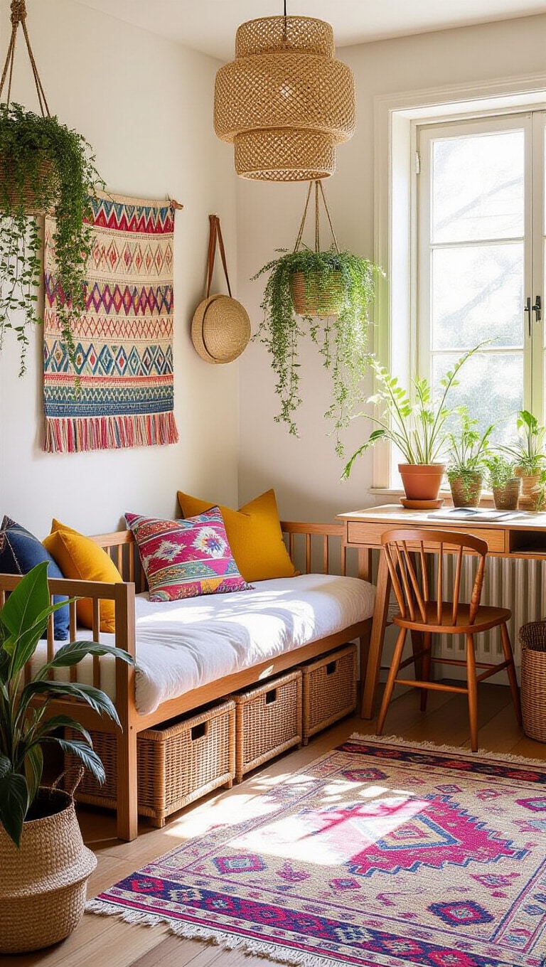 Bohemian Foldaway Bedroom Oasis