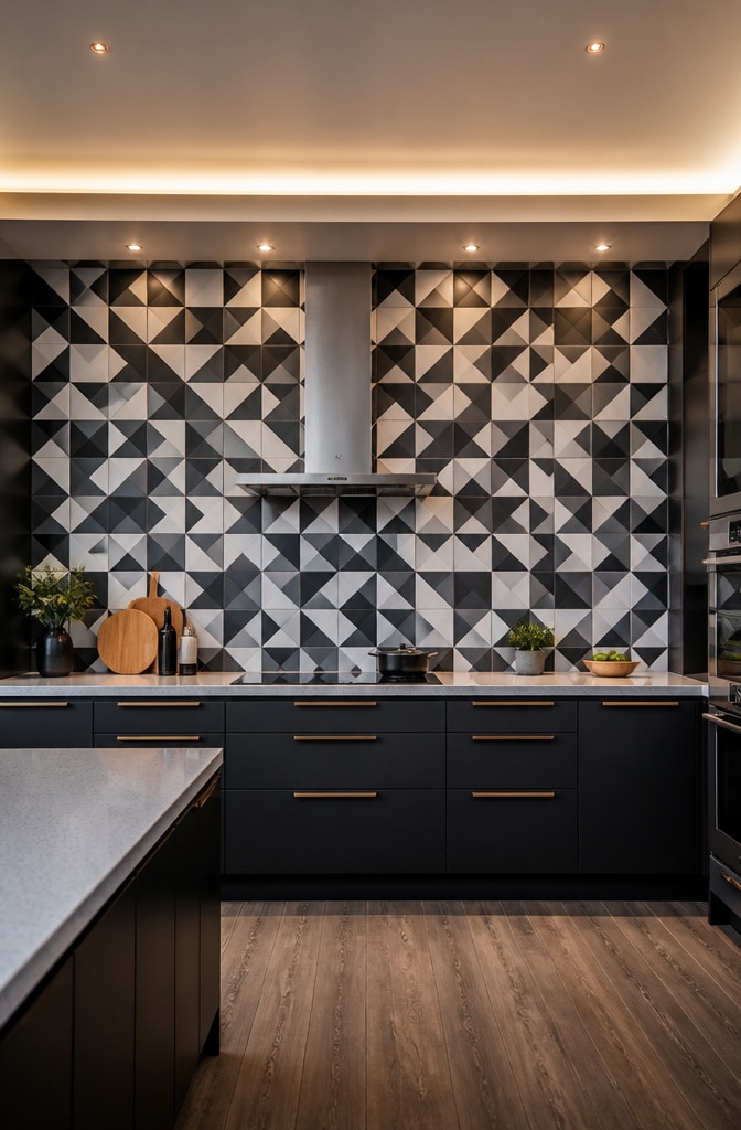 Bold Geometric Patterned Tiles