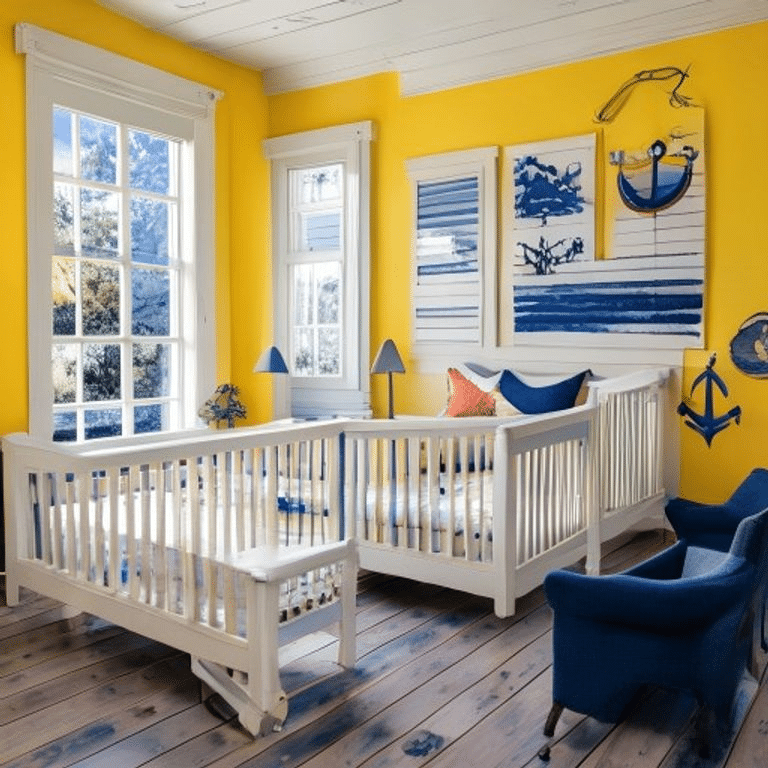 Bright Yellow Nautical Nursery