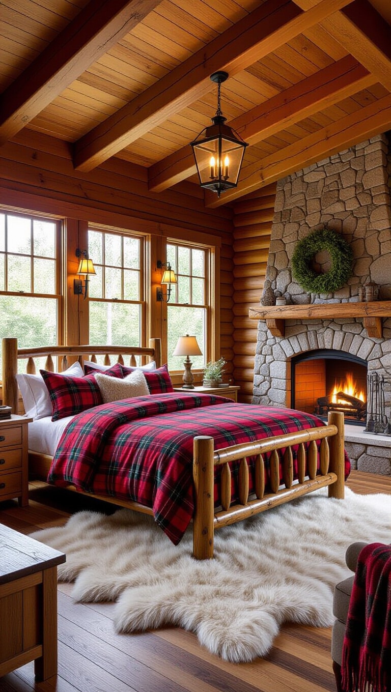Cabin-Style Farmhouse Bedroom