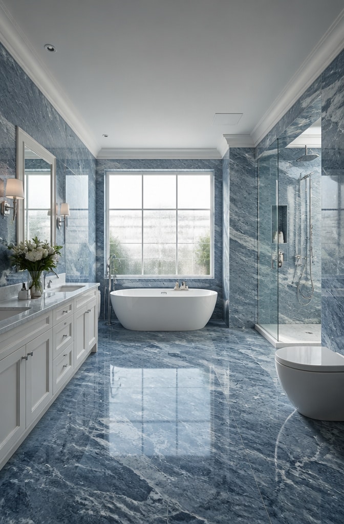 13 Stunning Blue Marble Bathroom Ideas to Elevate Your Space Instantly