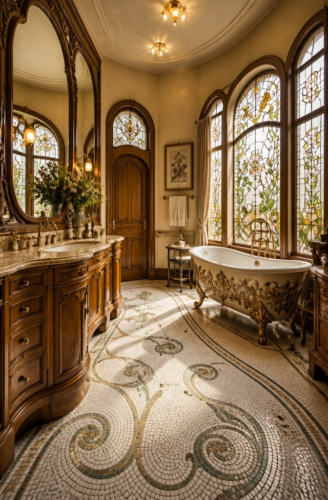 10 Stunning Art Nouveau Bathroom Ideas to Transform Your Space into a Timeless Retreat