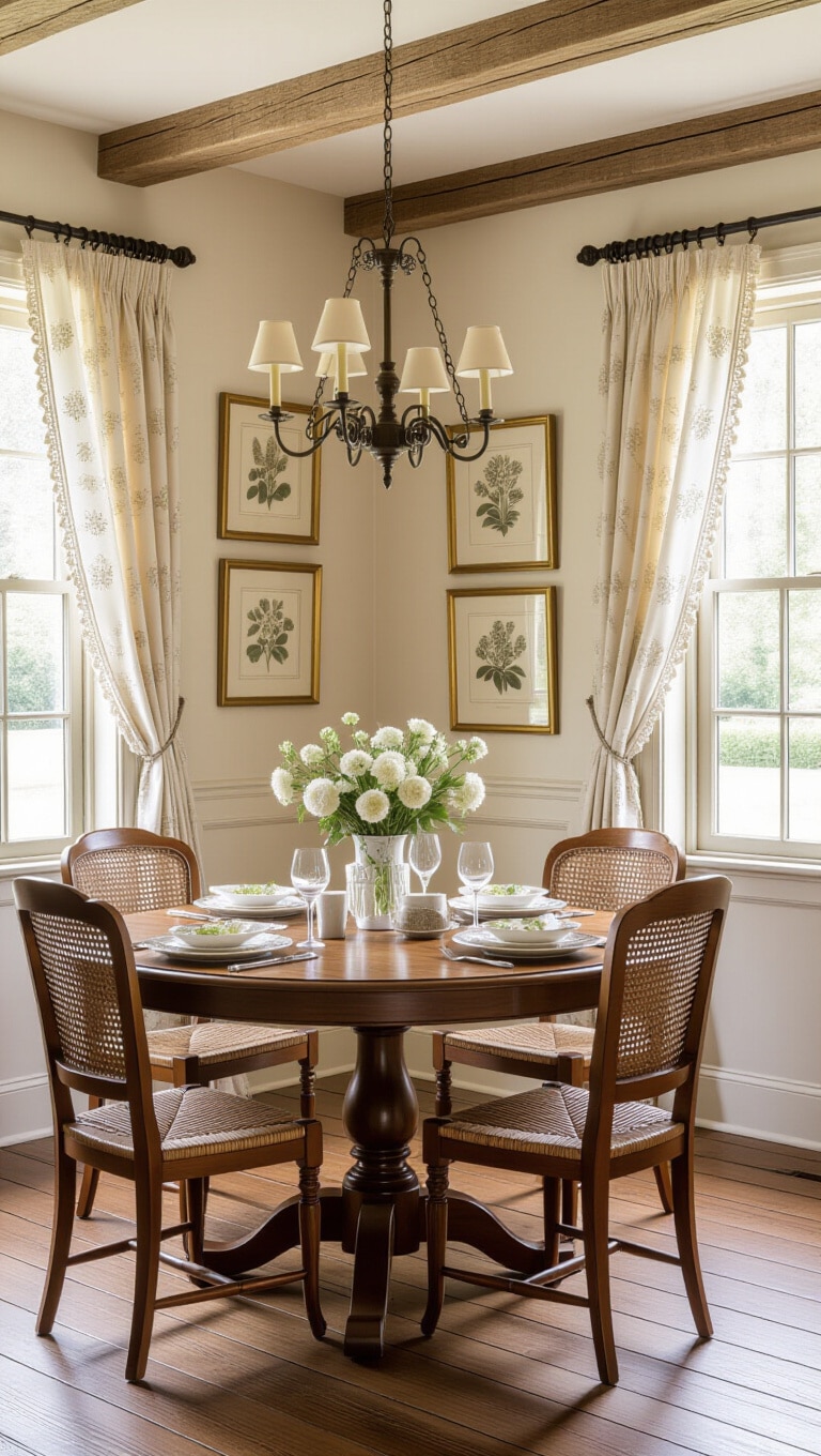 Classic French Country Dining Room Walls