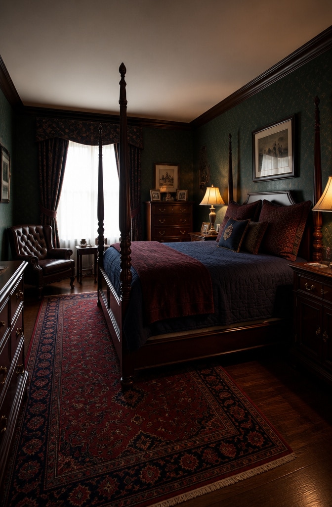 Classic Gentleman’s Small Bedroom